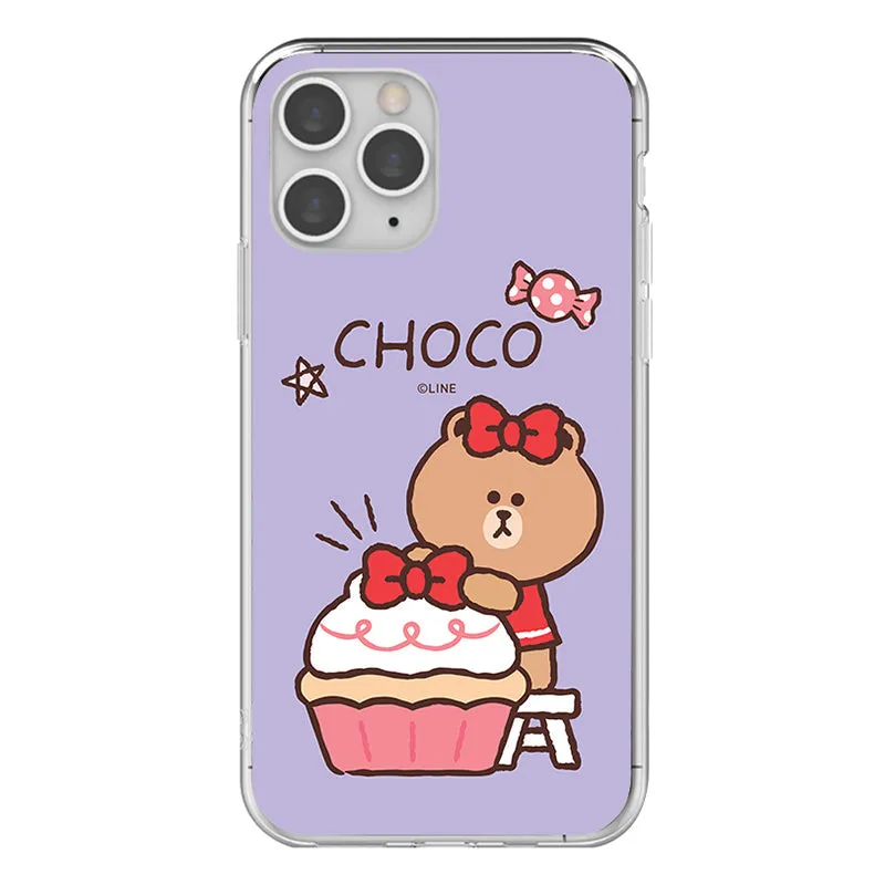 Line Friends Petit Sweets IMD Dual Layer Jelly Case Cover