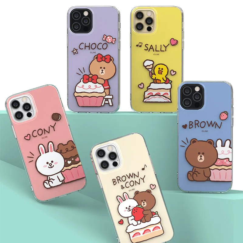 Line Friends Petit Sweets IMD Dual Layer Jelly Case Cover