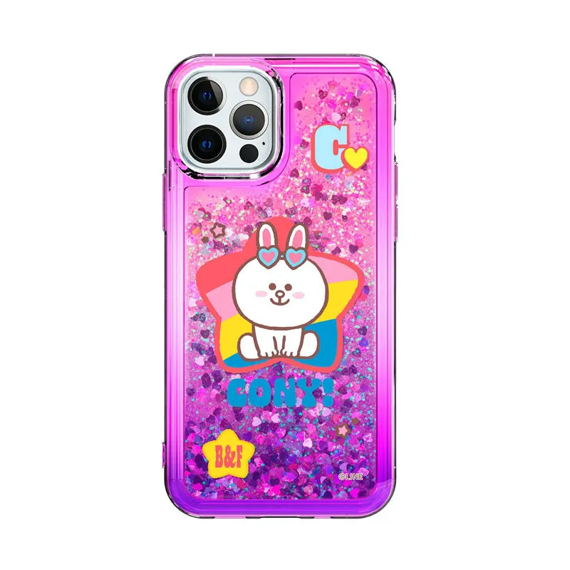 Line Friends Rainbow Bling Aqua Case Cover