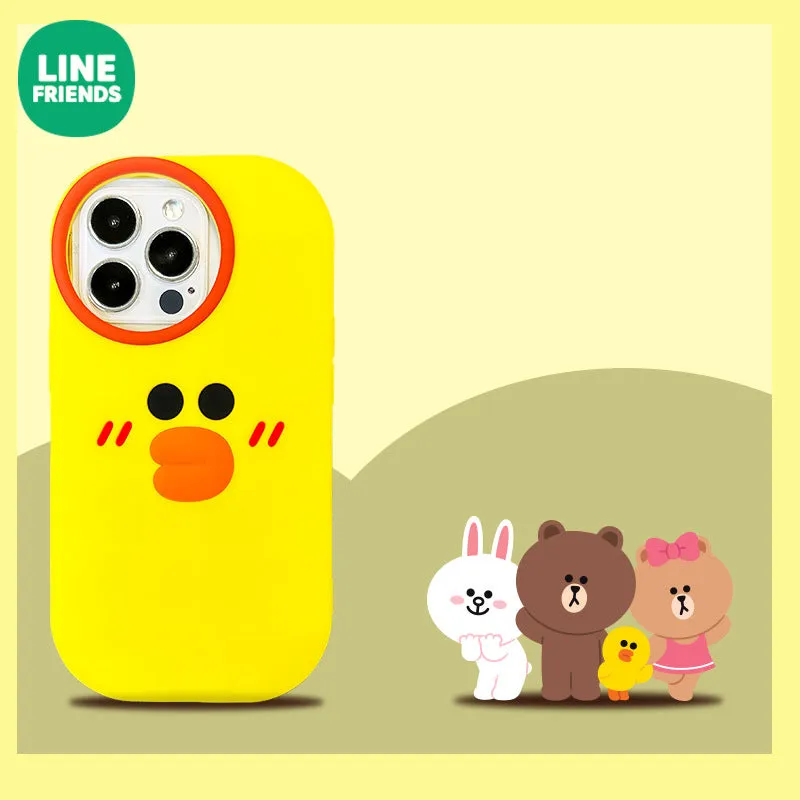 Line Friends Shockproof 3D Silicone Back Cover Case