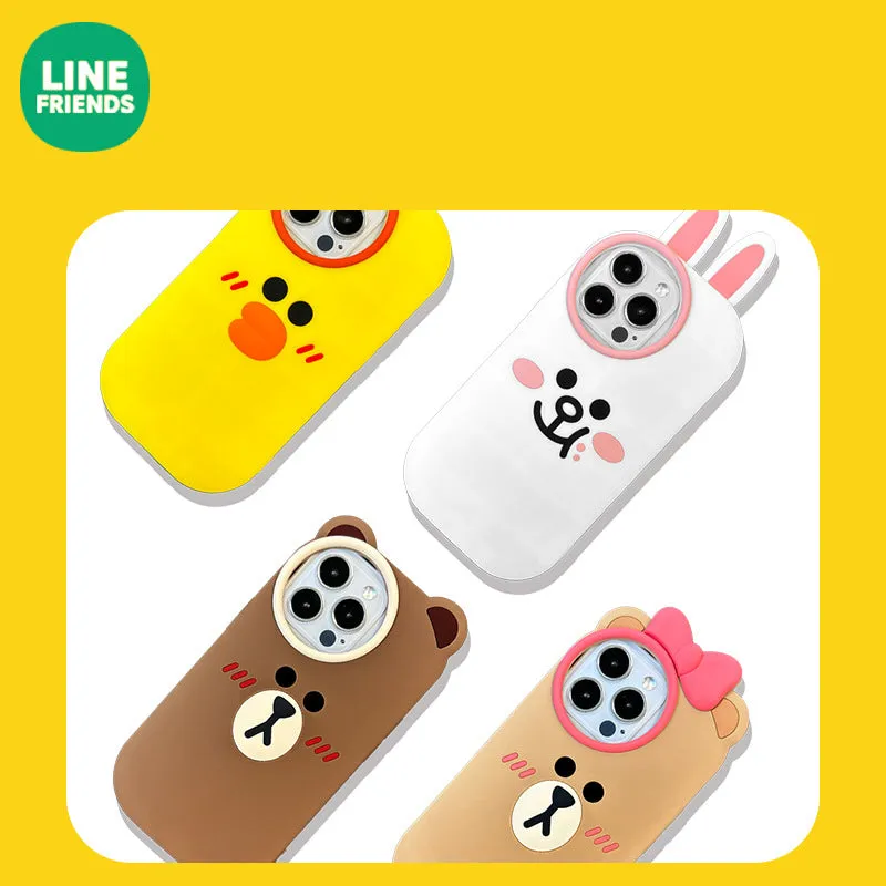 Line Friends Shockproof 3D Silicone Back Cover Case