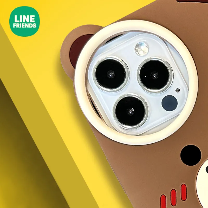 Line Friends Shockproof 3D Silicone Back Cover Case