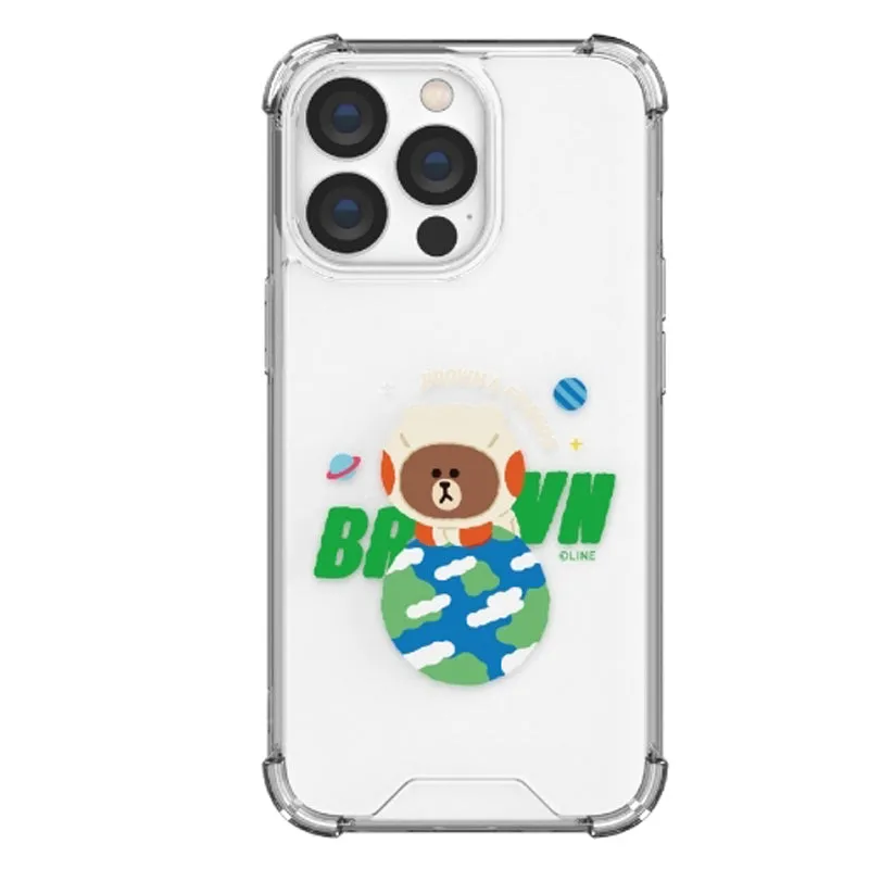 Line Friends Space Clear Air Cushion Reinforced Case Cover