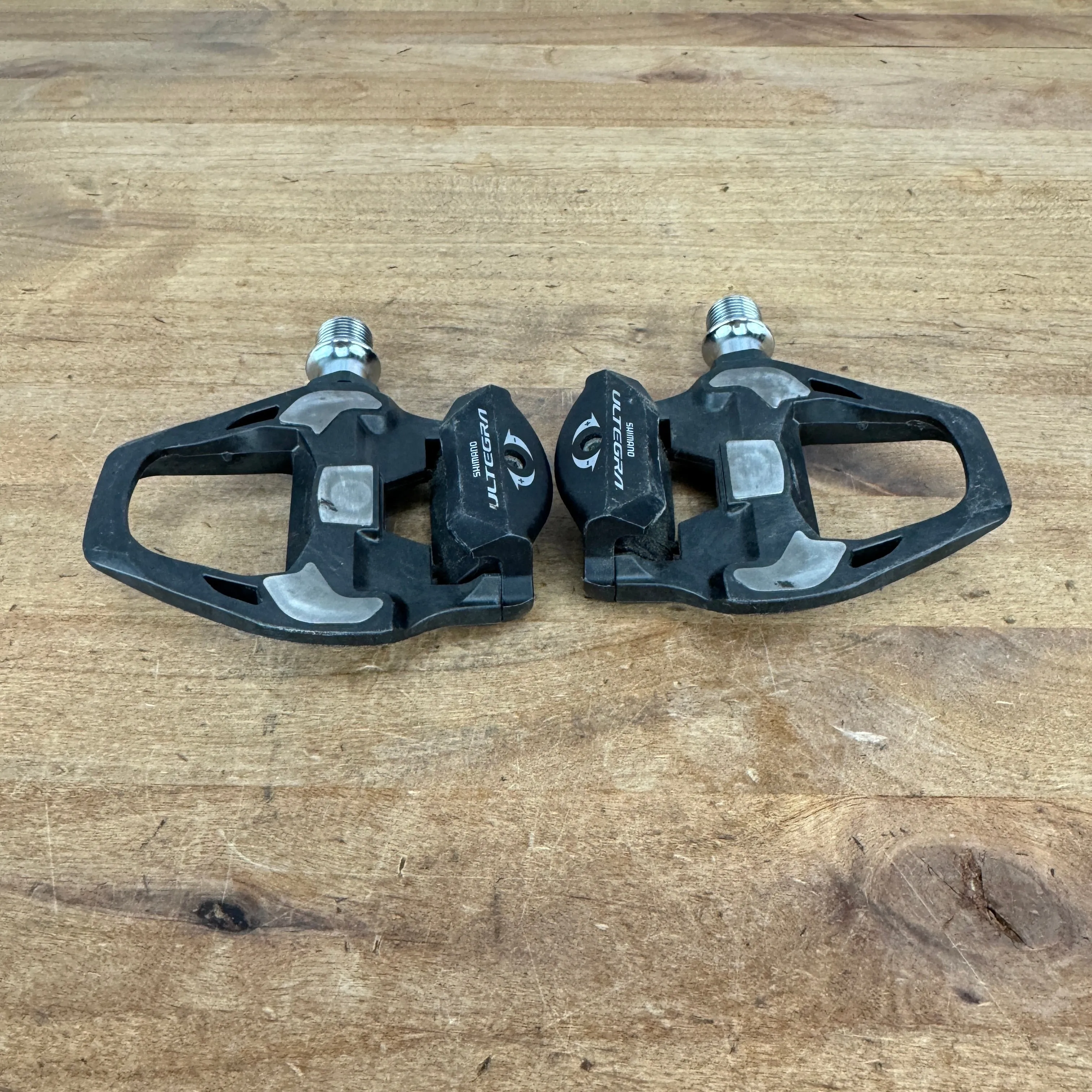 Low Mile! Shimano Ultegra PD-R8000 SPD-SL Carbon Road Bike Clipless Pedals 245g