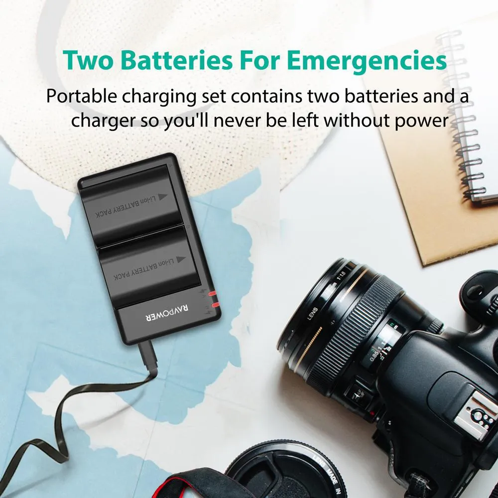 LP-E6 LP E6N Rechargeable Battery Charger Set