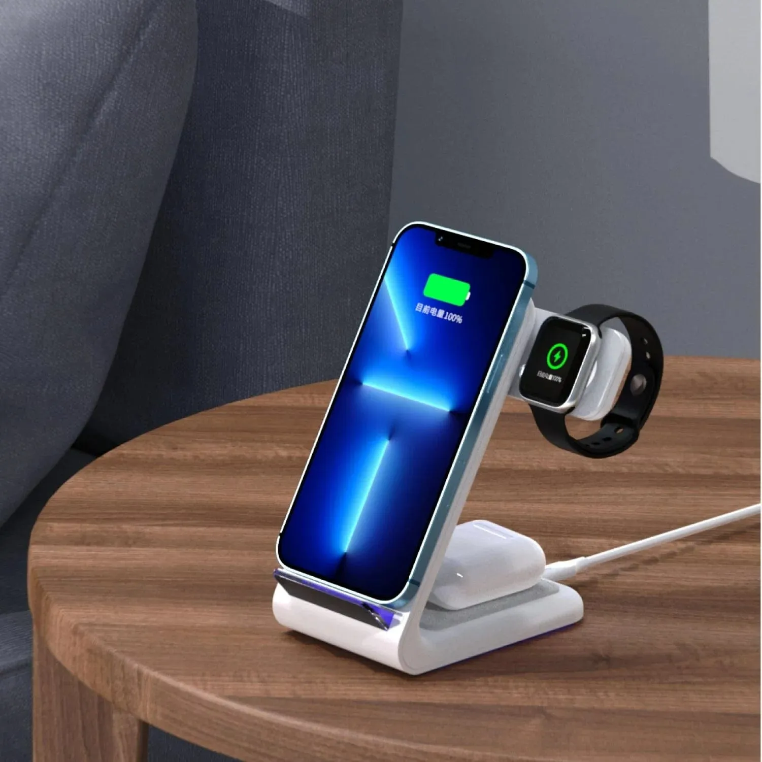 Mazer Wi.Desk 25W 3-in-1 Wireless Charging Stand