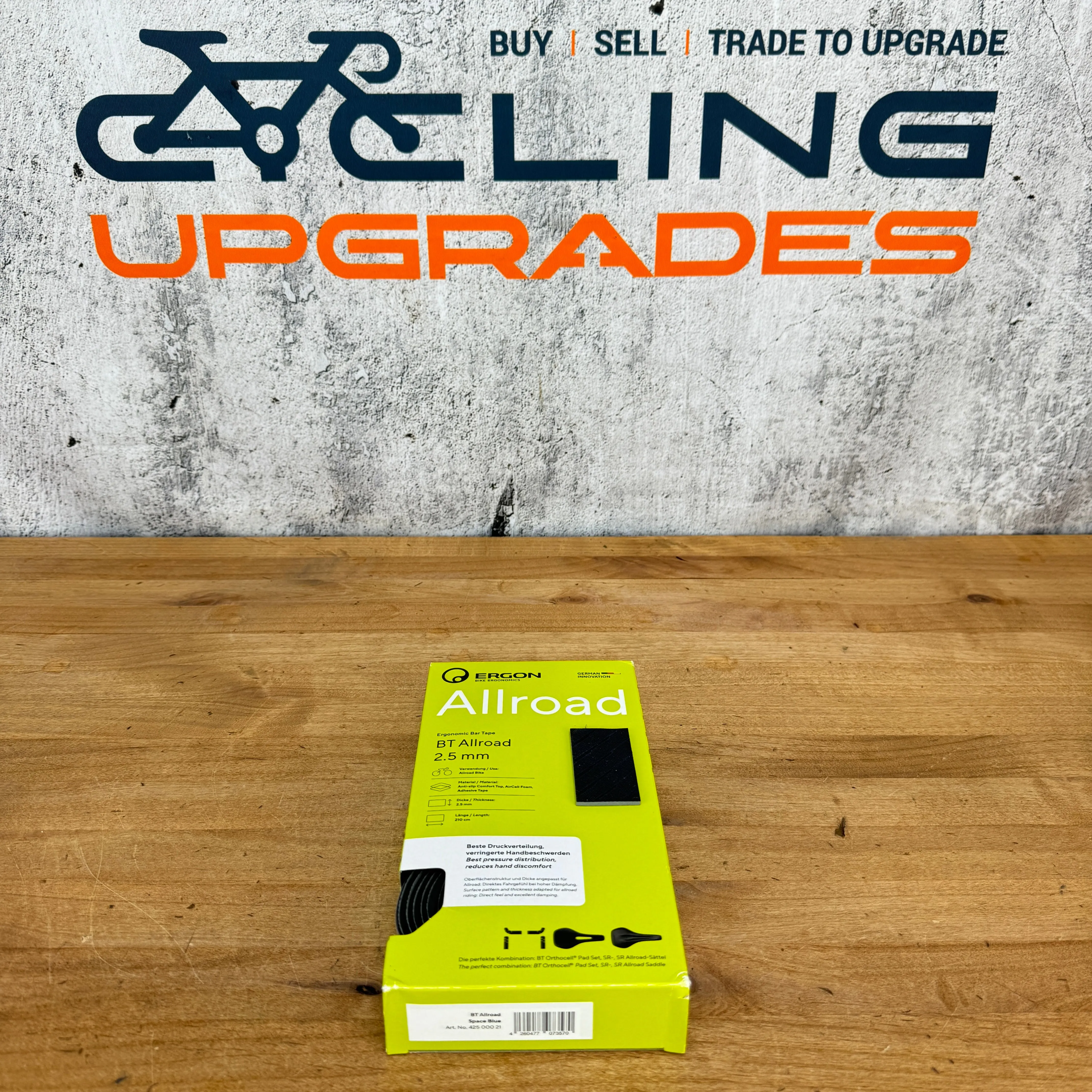 New! Ergon BT Allroad Bar Tape 2.5mm Black Cycling Accessories MSRP $38