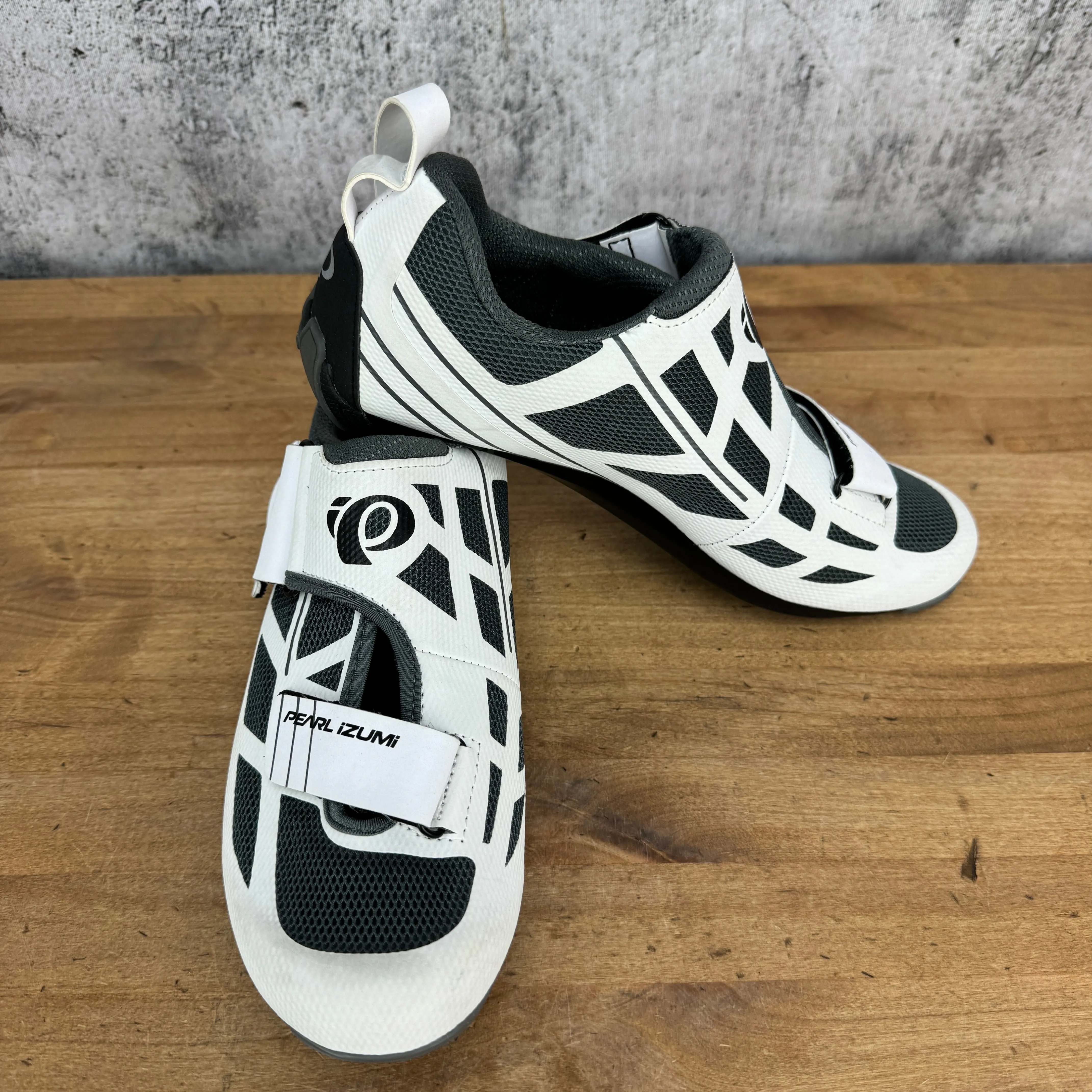 New! Pearl iZumi W Tri Fly V1 Women's 40 EU 3-Bolt Cycling Shoes Velcro White