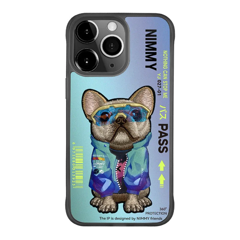 Nimmy Glasses Cool Embroidery Case Cover