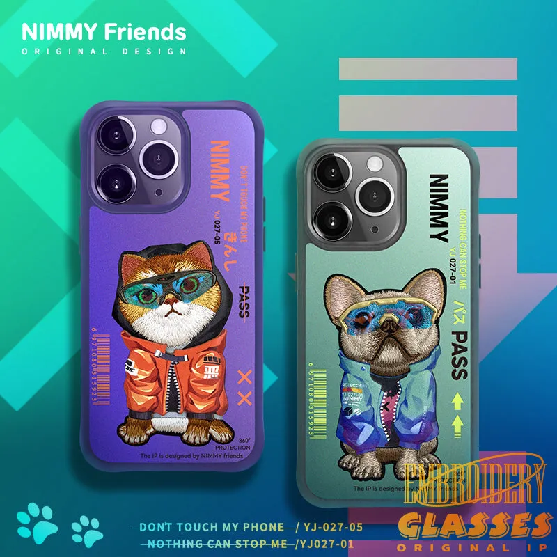 Nimmy Glasses Cool Embroidery Case Cover