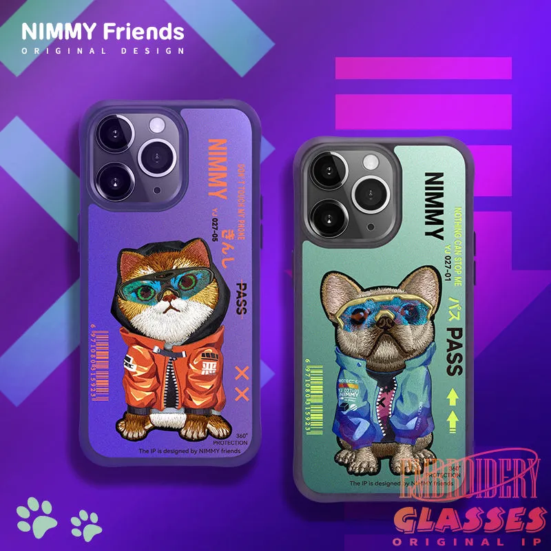 Nimmy Glasses Cool Embroidery Case Cover