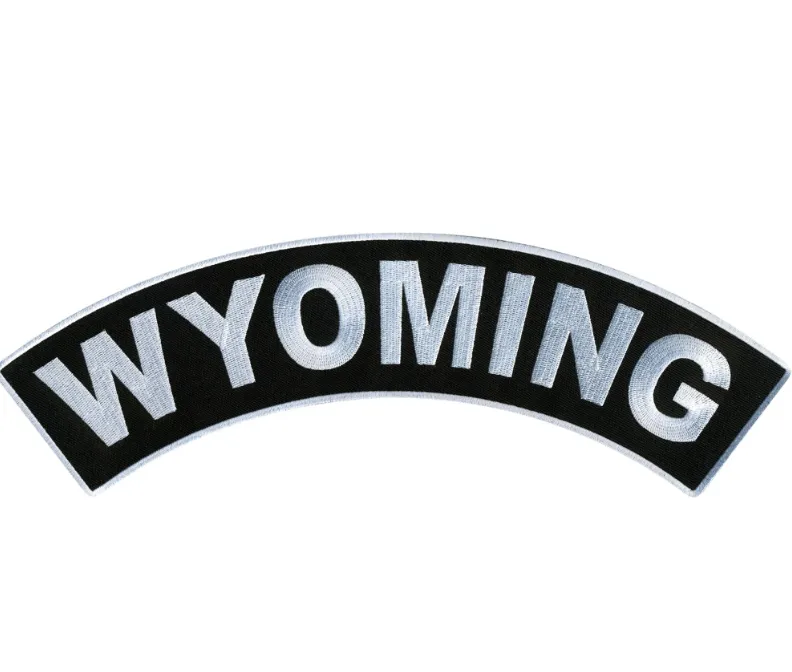 PATCH - WYOMING TOP ROCKER 12"-PPM4099 : 12W 3H