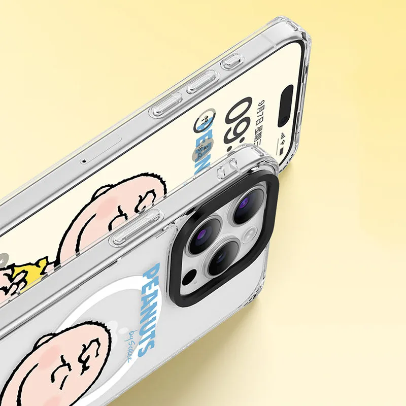 Peanuts Snoopy MagSafe Shockproof Transparent Case Cover