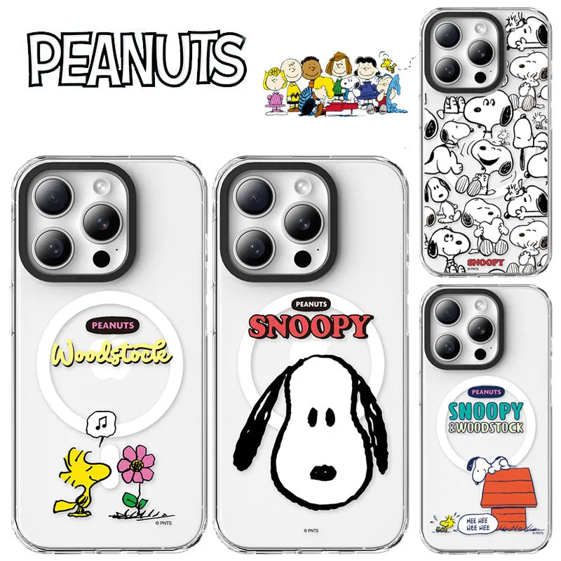 Peanuts Snoopy MagSafe Shockproof Transparent Case Cover