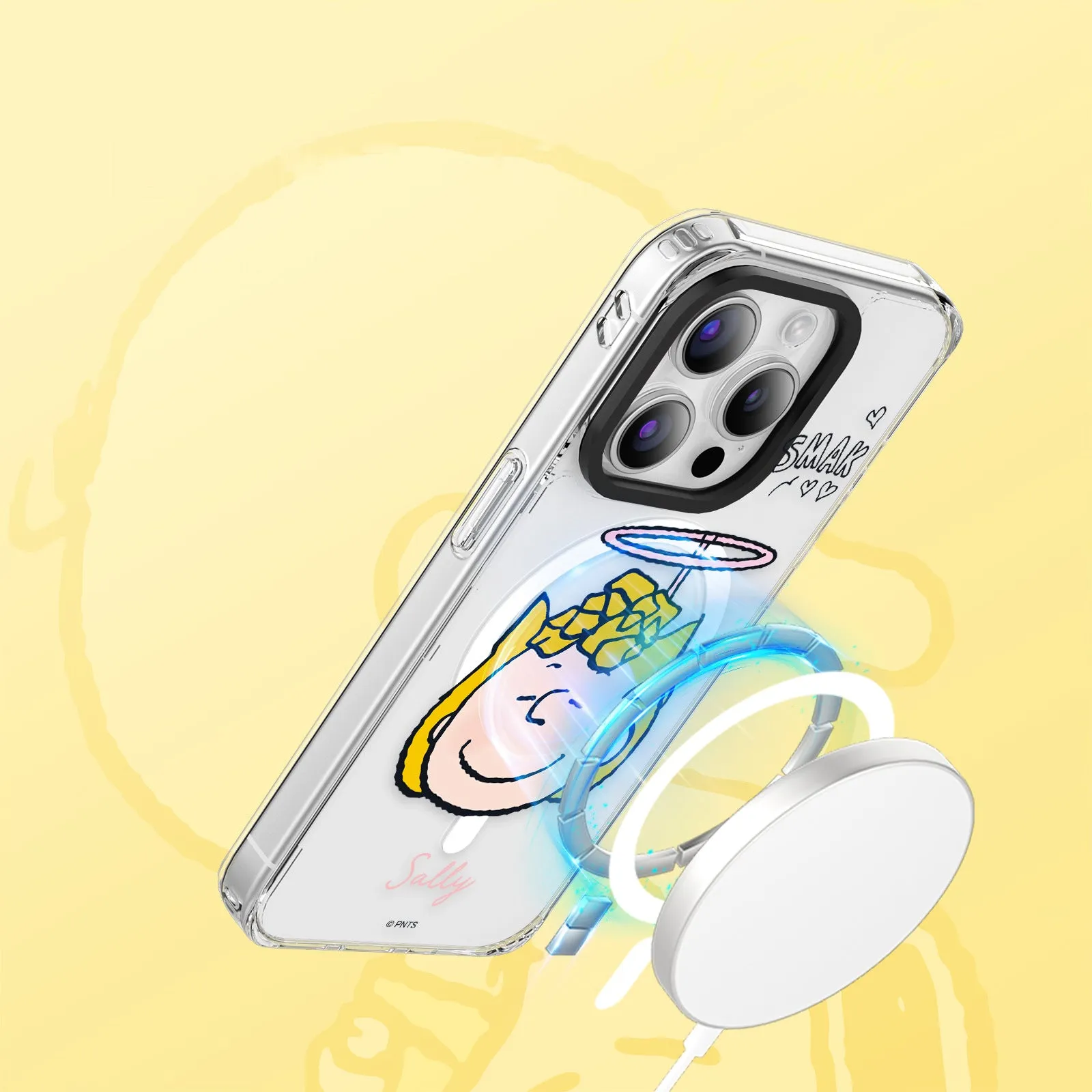 Peanuts Snoopy MagSafe Shockproof Transparent Case Cover