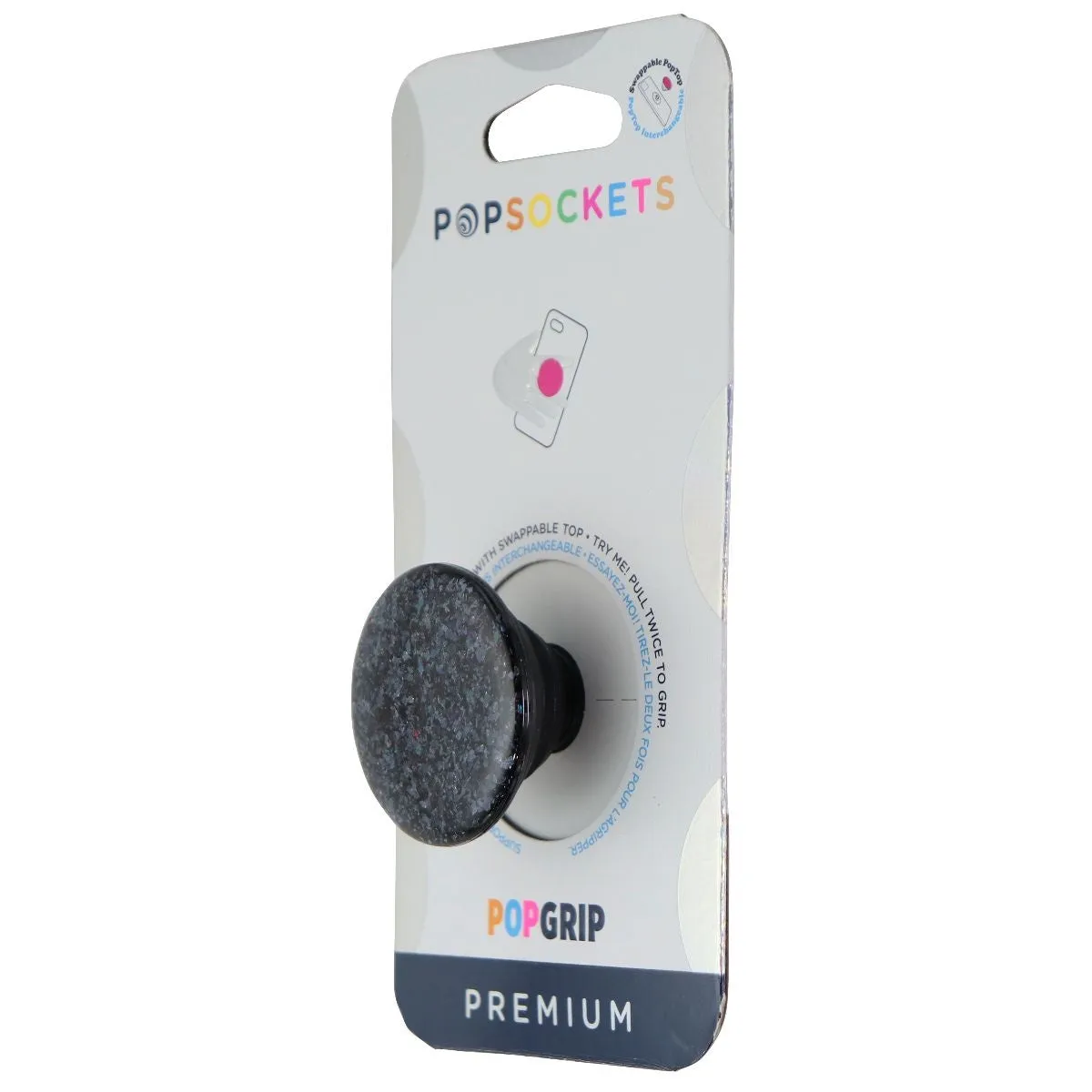 PopSockets PopGrip Swappable Phone Grip & Stand - Iridescent Confetti Oil Slick