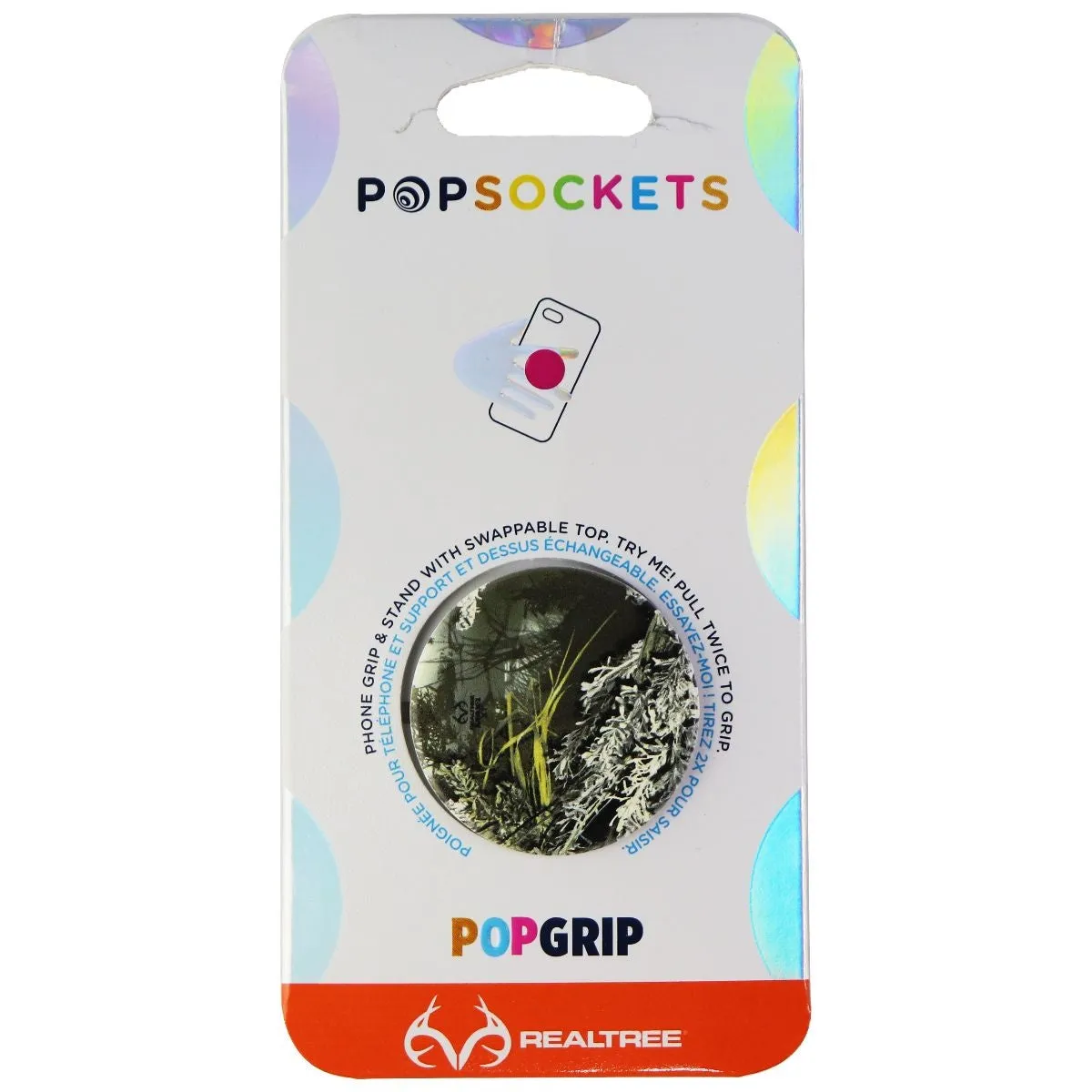 PopSockets: PopGrip with Swappable Top for Phones & Tablets - Realtree Max 1-XT