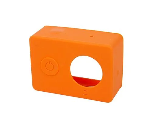 Protective Silicone Case Cover for Xiaomi Yi Action Camera - Orange