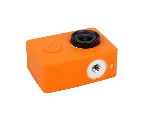 Protective Silicone Case Cover for Xiaomi Yi Action Camera - Orange