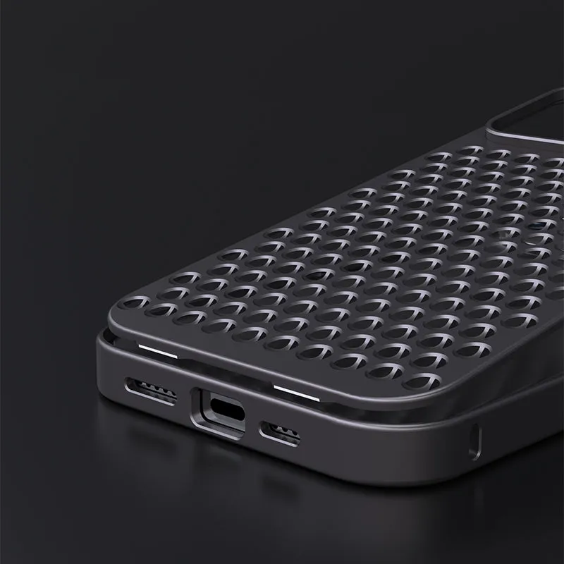 R-Just Aluminum Metal Heat Dissipation Aromatherapy Protective Case Cover