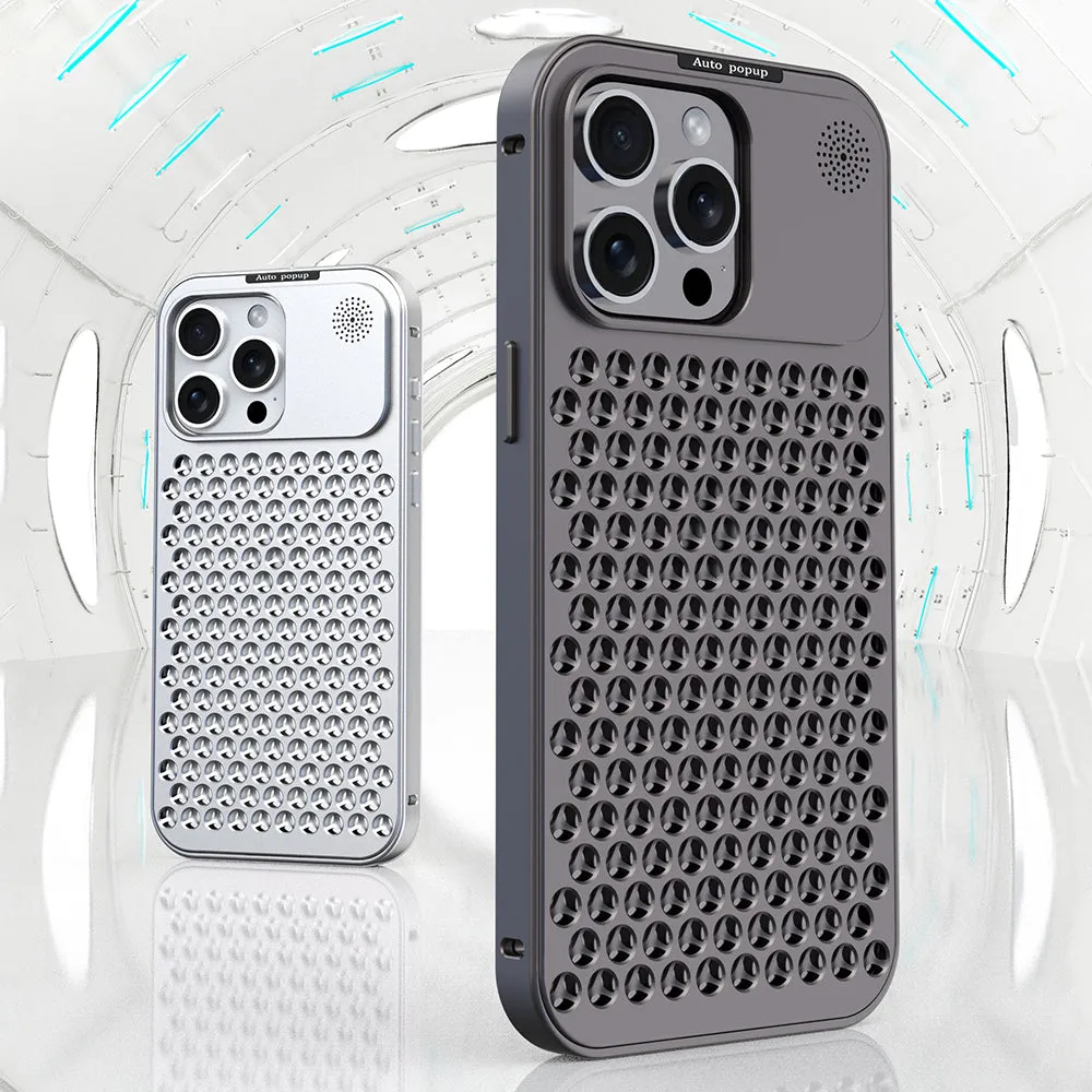 R-Just Aluminum Metal Heat Dissipation Aromatherapy Protective Case Cover