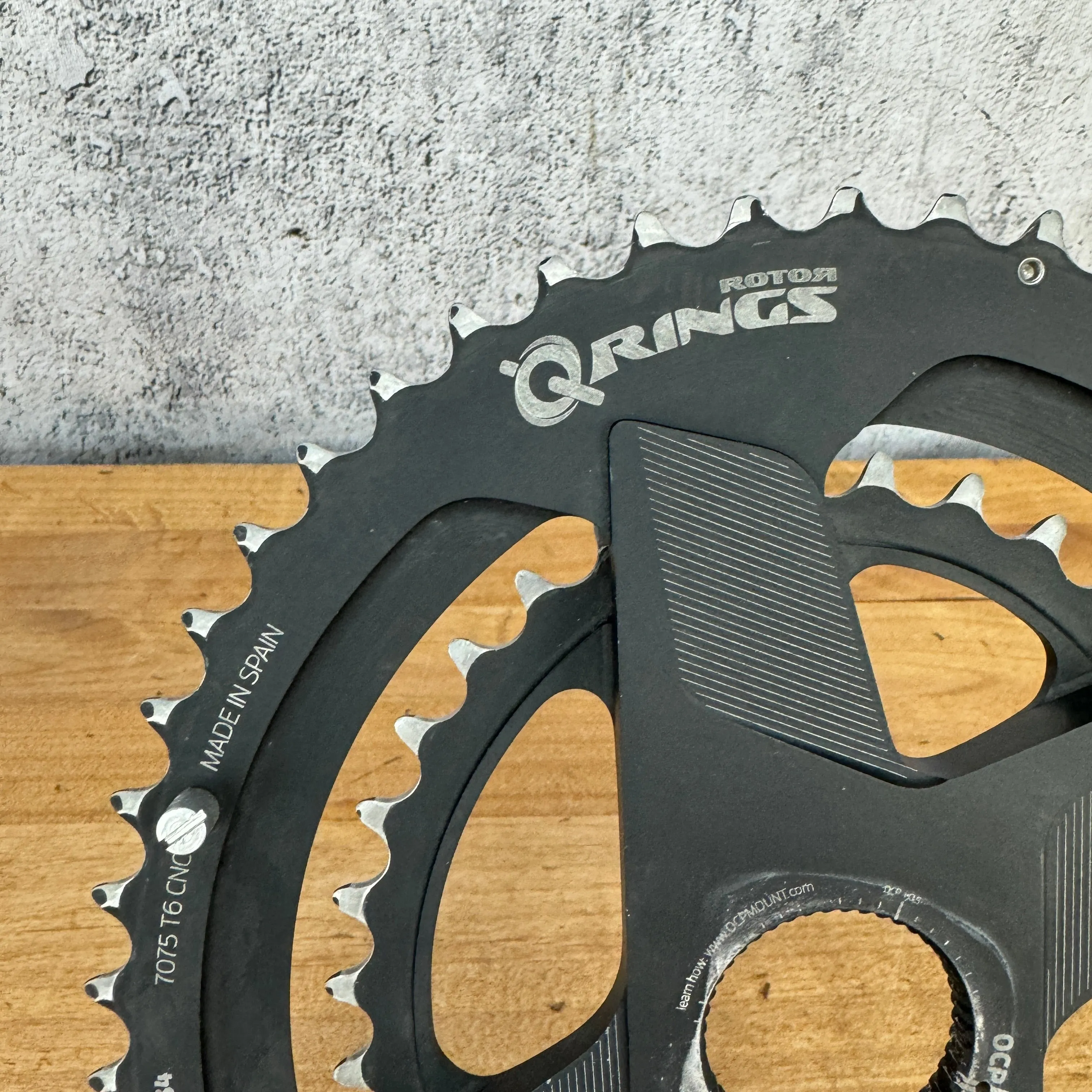 Rotor Q-Rings OCP Direct-Mount 50/34t Bike Chainring Set 179g