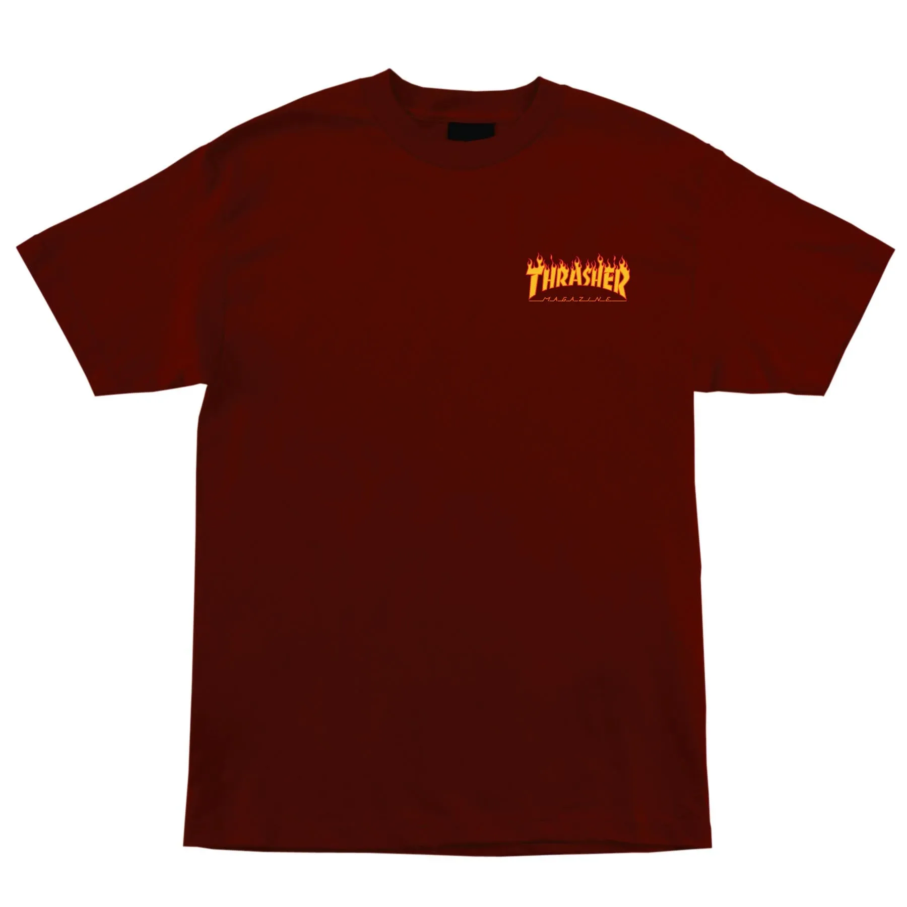 SANTA CRUZ X THRASHER FLAME DOT T-SHIRT BURGUNDY