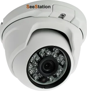 SeeStation C2435AV8 Dome Camera Vandal Resistant 1000L 2.8-12mm Varifocal Lens DC12V