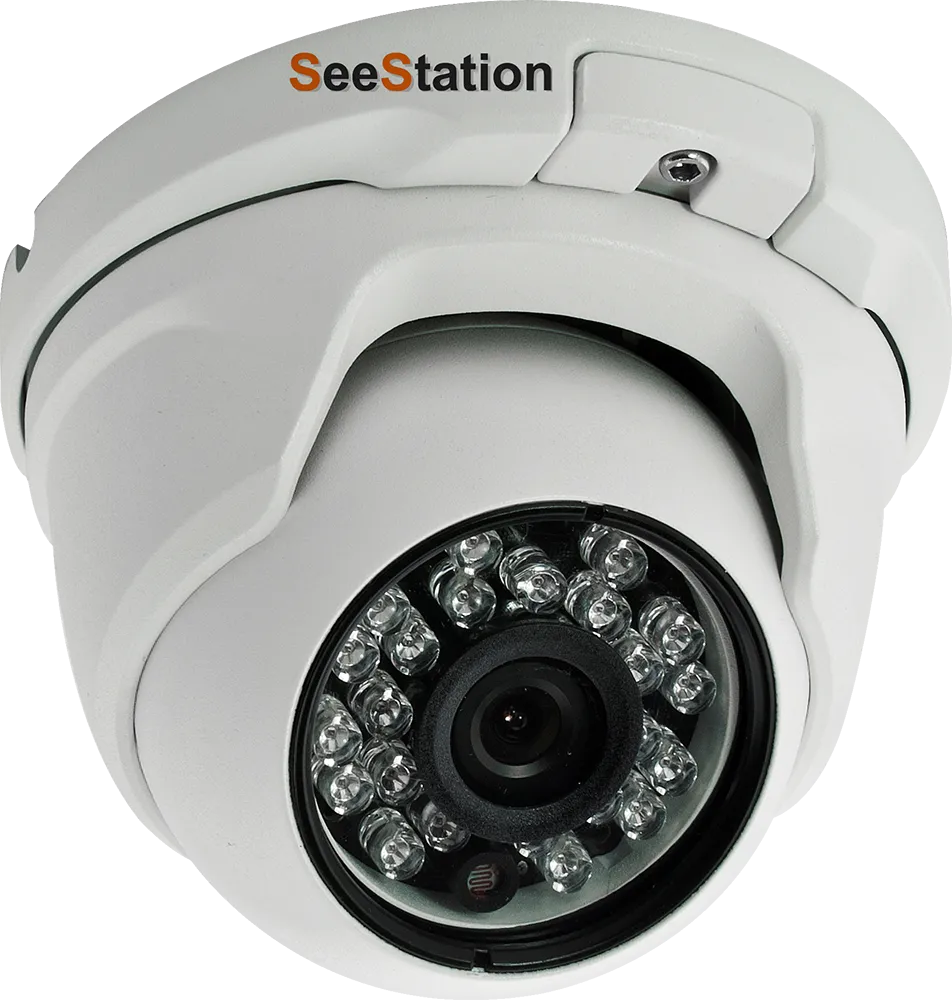 SeeStation C2435AV8 Dome Camera Vandal Resistant 1000L 2.8-12mm Varifocal Lens DC12V