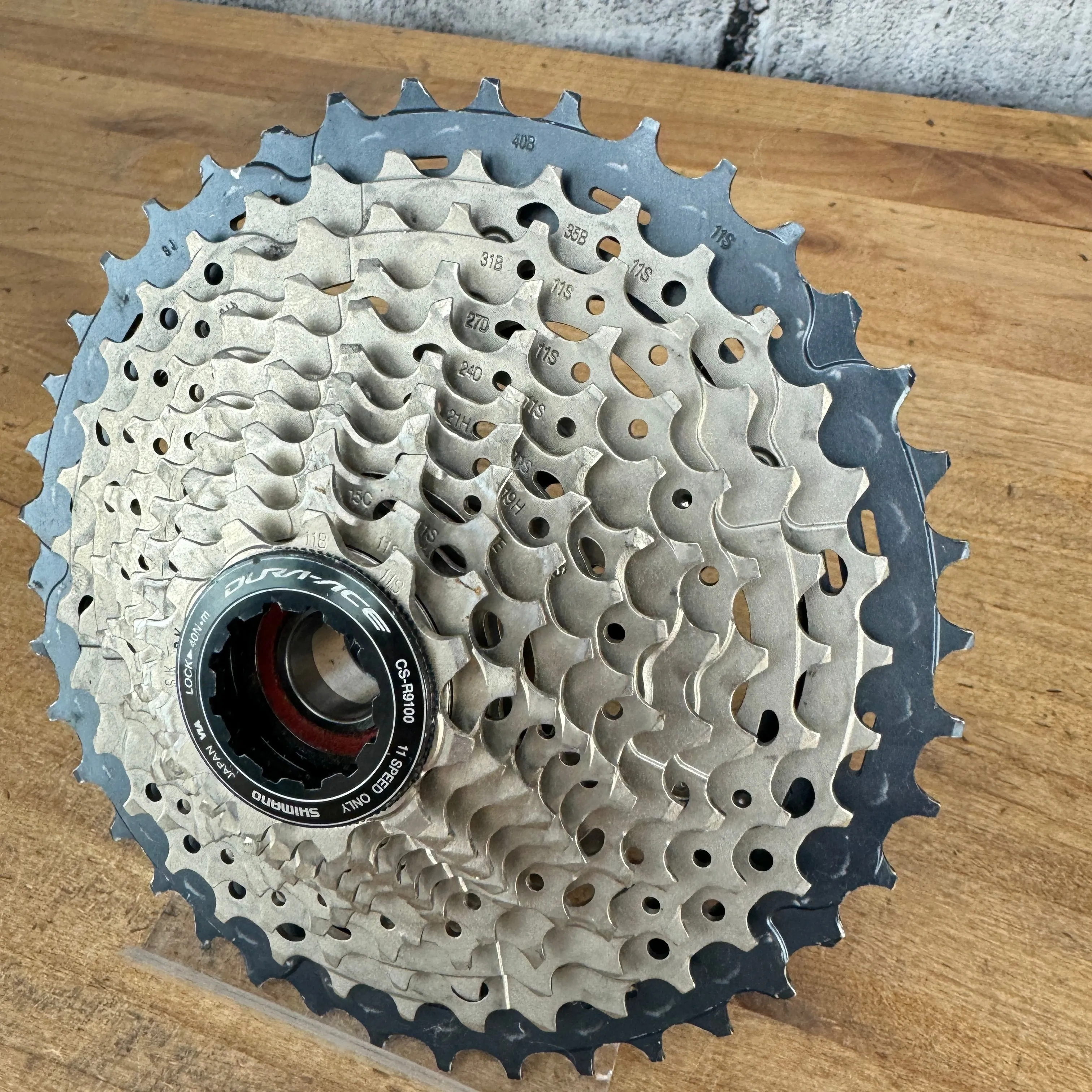 Shimano SLX CS-M7000 11-40t 11-Speed Mountain Bike Cassette 445g "Typical Wear"