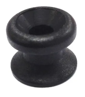 SHOCK CORD BUTTONS BLACK 100 PACK