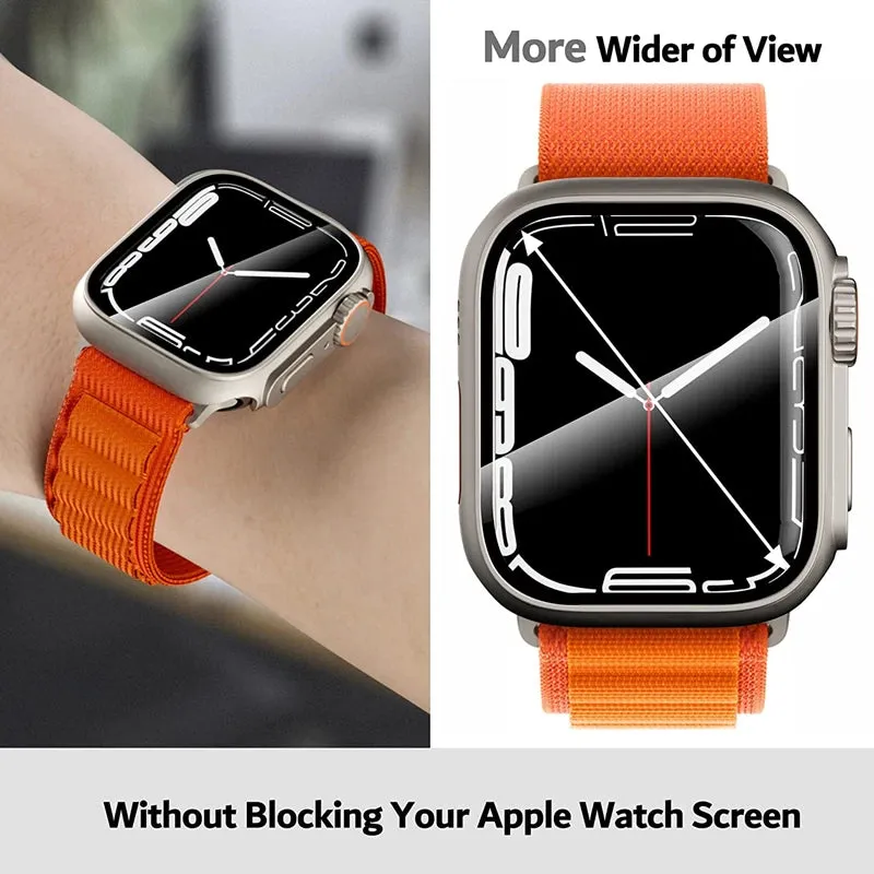 Silicone strap case For Apple Watch Case 44mm 45mm 41mm 40mm Screen protectores Change to Ultra For iWatch Series 8 7 SE 6 5 3