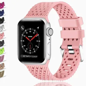 Silicone Strap Rhombic Pattern Watchband Bracelet Accessories