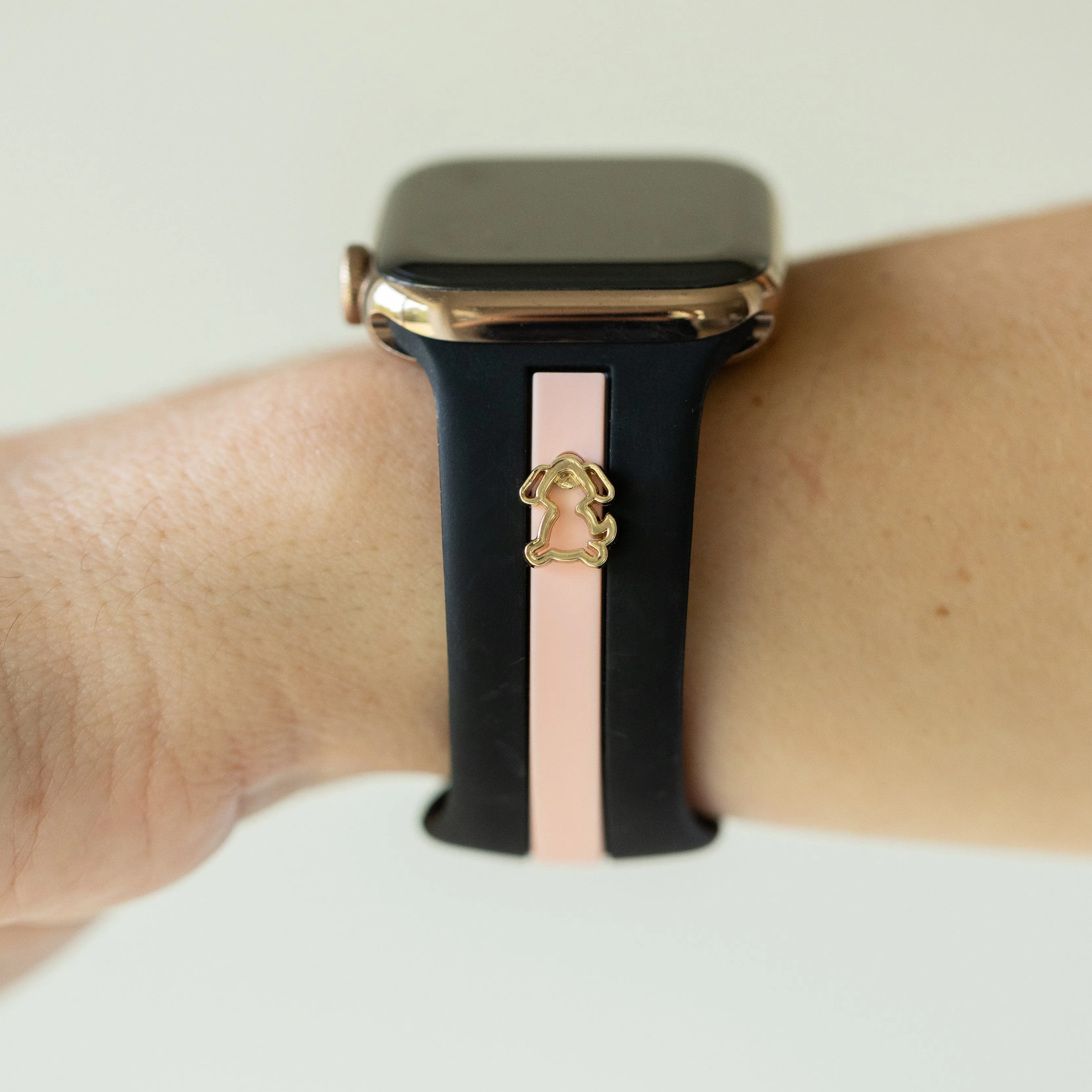 Skye Midnight Black & Pink Smart Watch Band