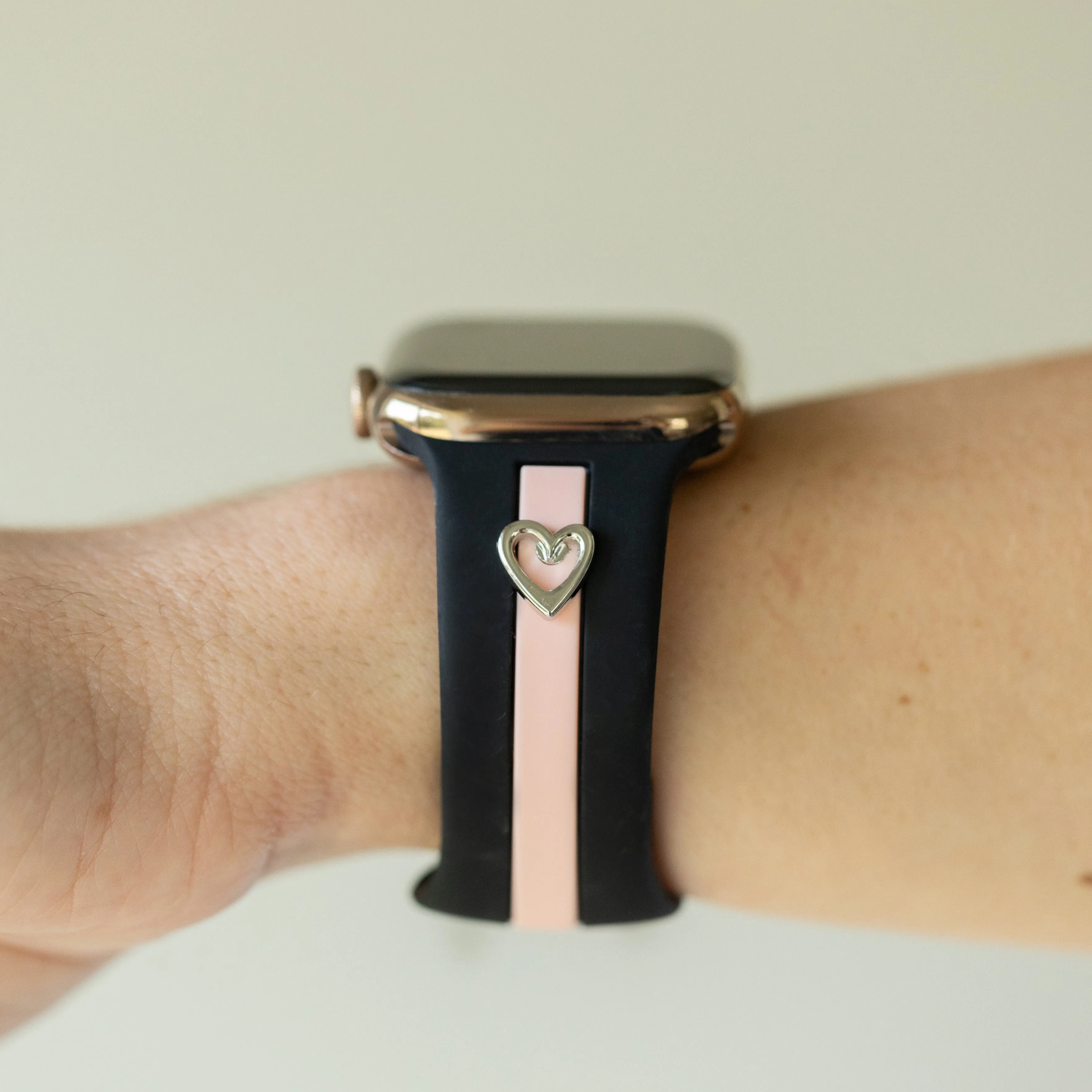 Skye Midnight Black & Pink Smart Watch Band