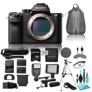 Sony 12.2MP Full Frame Alpha a7S II Mirrorless Digital Camera (Body Only) Bundle w/ 11 Piece Accessories