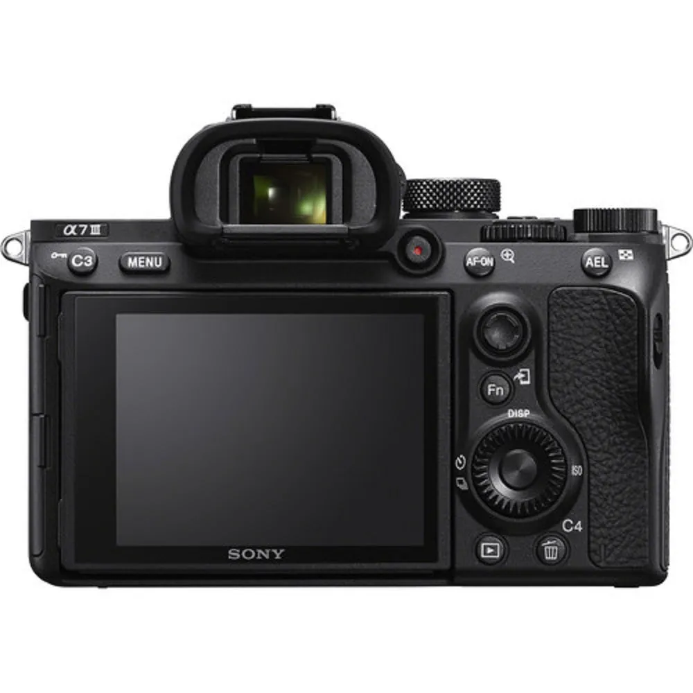 Sony Alpha a7 III Mirrorless Digital Camera Bundle - With Sony FE 24-70mm f/4 Lens, Bag, 64GB Memory Card, Memory Card Reader