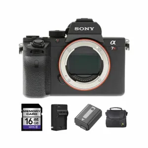 Sony Alpha a7R II Mirrorless Digital Camera   2 Batteries, 16GB Card Bundle