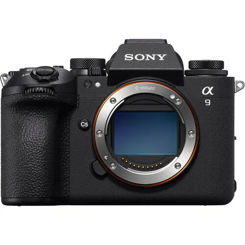 Sony Alpha a9 III Mirrorless Camera - 24.6MP Full Frame Global Shutter (ILCE-9M3)   1 Sony FE 50mm f/1.8 Lens   1 x 128GB Card   Bag   3 x NP-FZ100 Compatible Battery   External Charger   Card Reader   LED Light   More