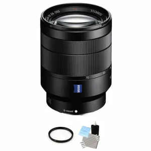 Sony Vario-Tessar T* FE 24-70mm f/4 ZA OSS Lens   UV Filter & Cleaning Kit Bundle