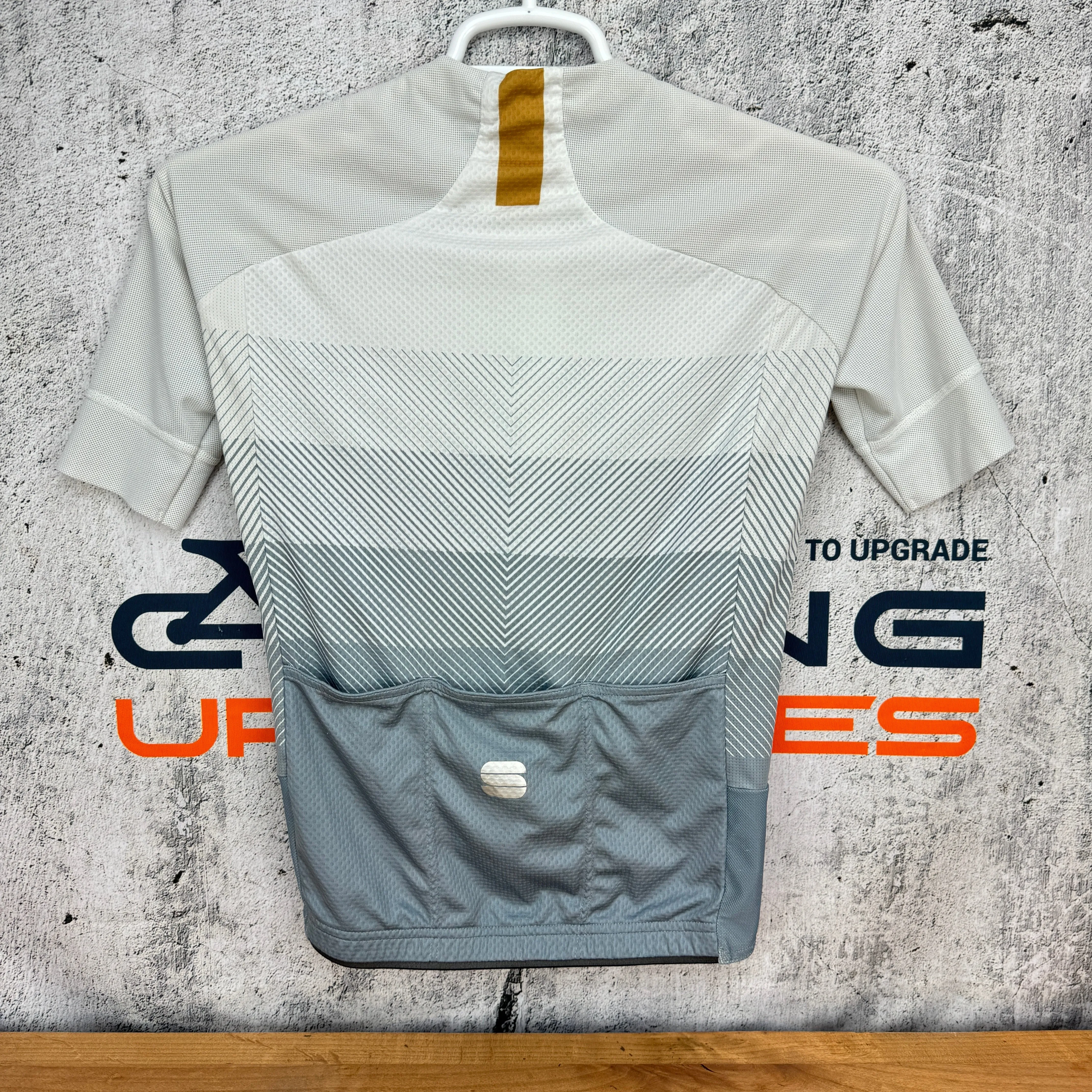 Sportful Rocket White/Gray Men's Short Sleeve Medium Cycling Jersey