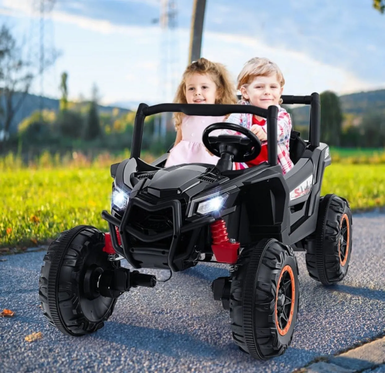 Super Cool 2025 Sport UTV Dune Buggy 24V | 2 Seater | 4X4 | Ages 3  | Remote | Music