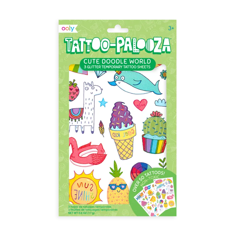 Tattoo-Palooza Cute Doodle World Tattoos