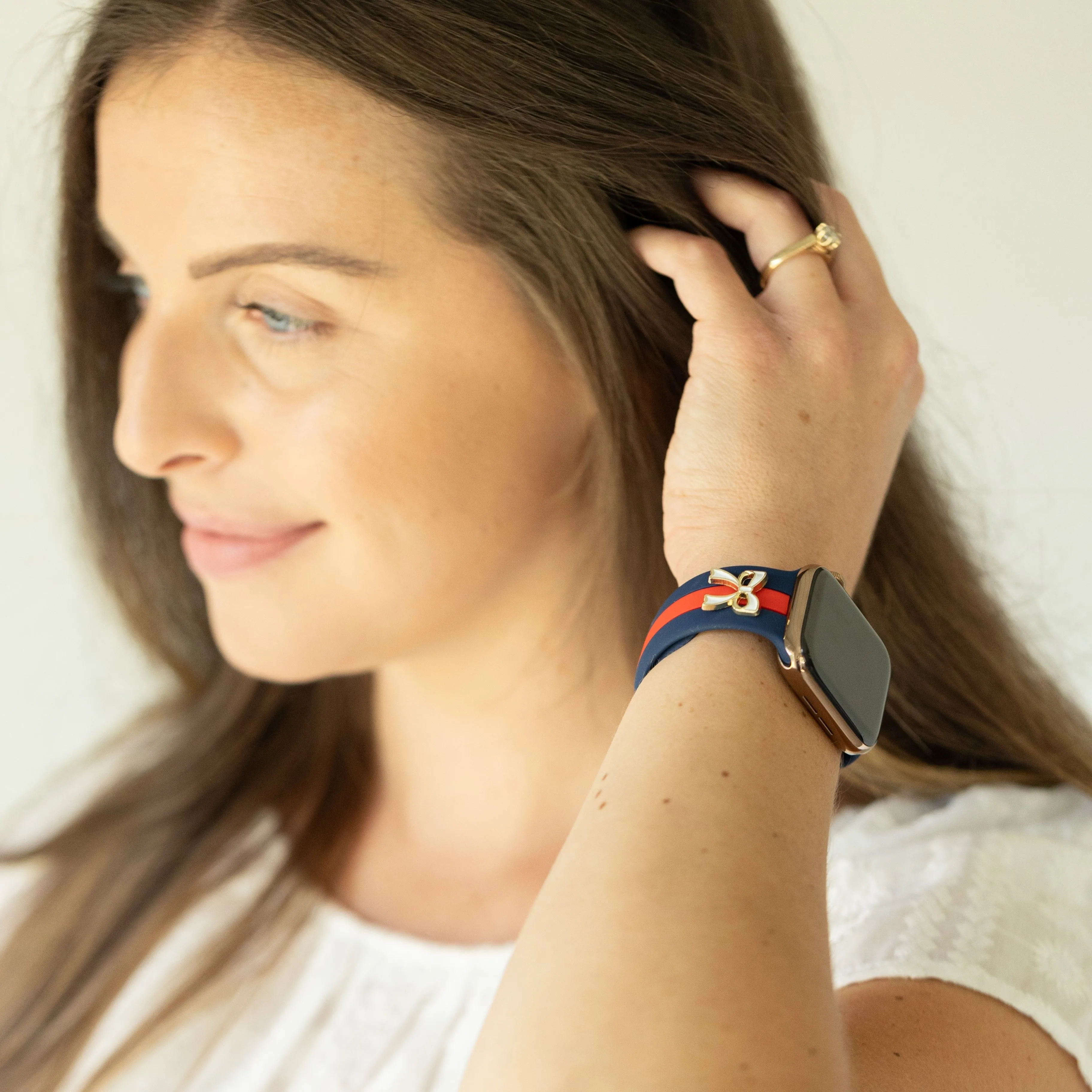 The It Girl Blue and Red Smart Watch Band