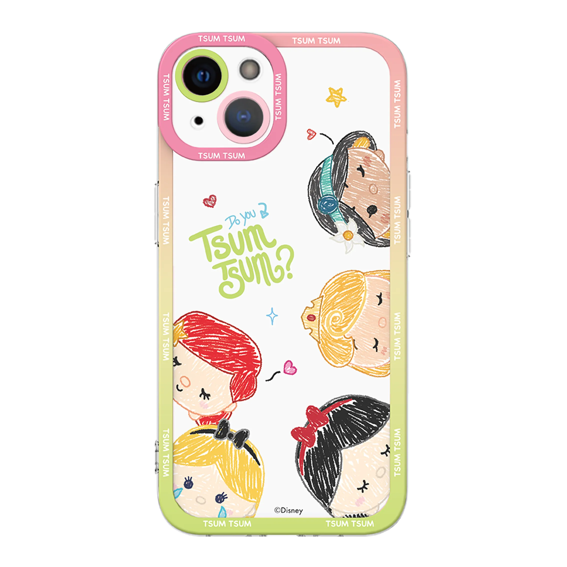 UKA Disney Tsum Tsum Angel Eyes Lens Protection Back Case Cover