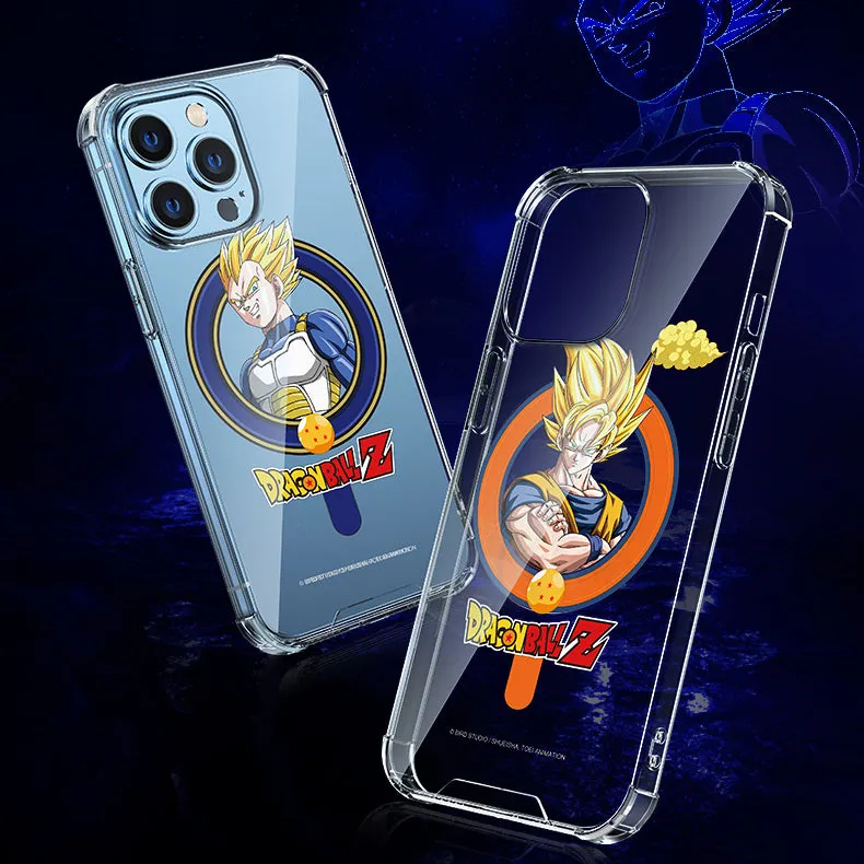 UKA Dragon Ball Z Anti-fall Clear PC TPU Magnetic MagSafe Case Cover