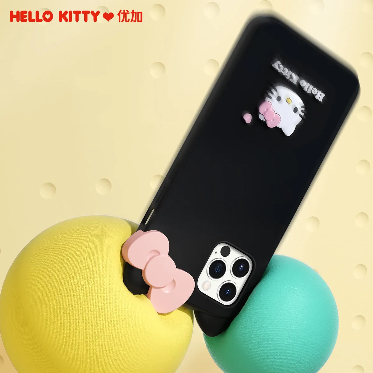 UKA Hello Kitty Shockproof 3D Silicone Back Case Cover