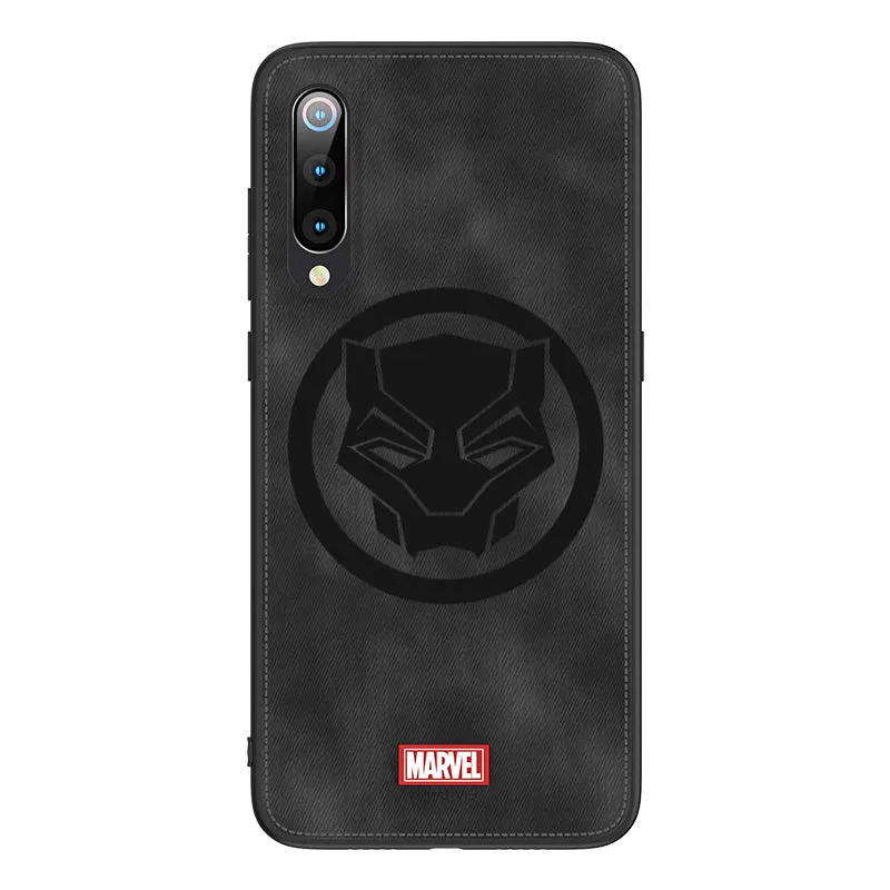 UKA Marvel Avengers TPU Frame Fabric Imprint Leather Back Case Cover