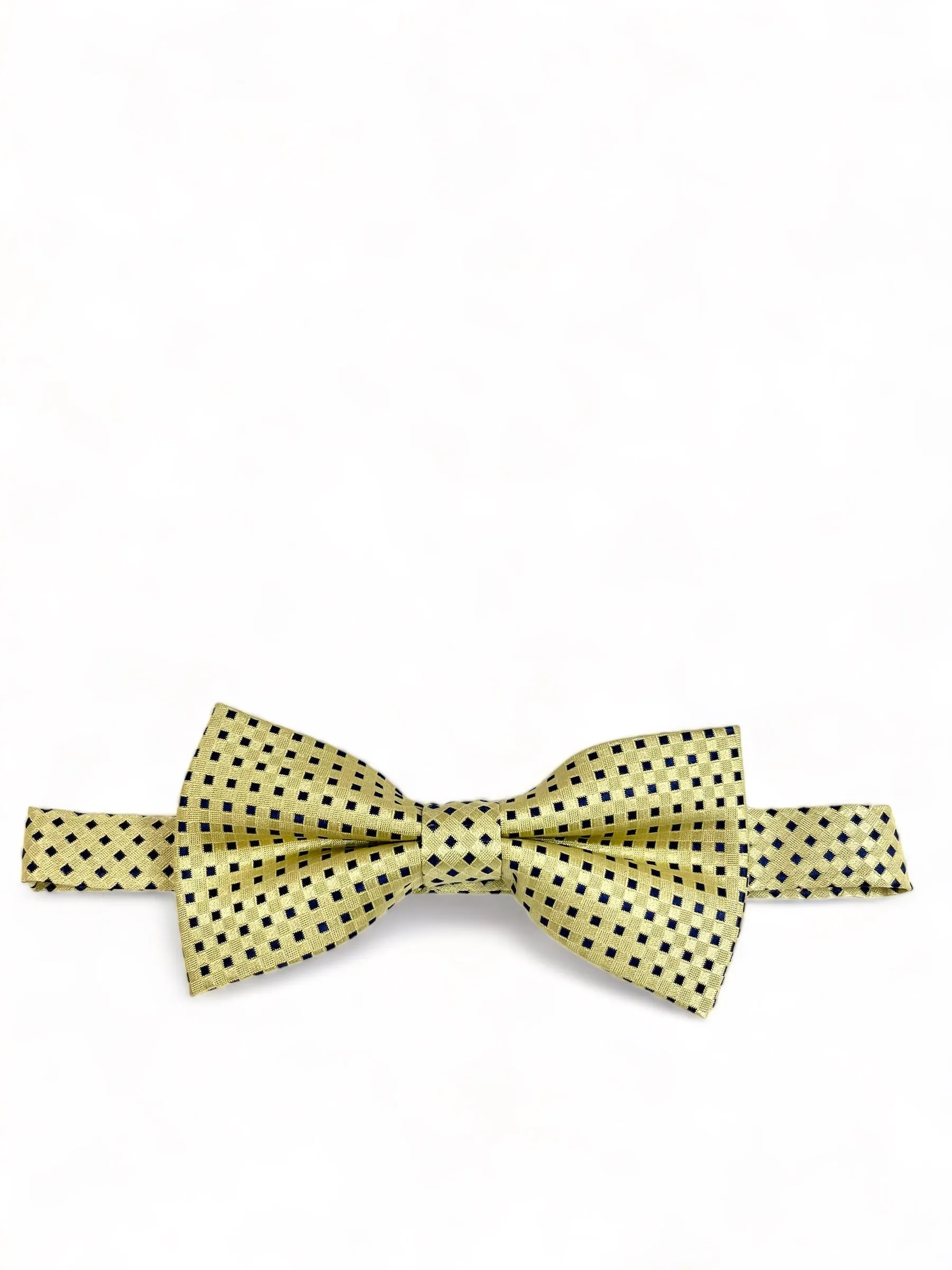 Yellow Classic Diamond Patterned Bow Tie