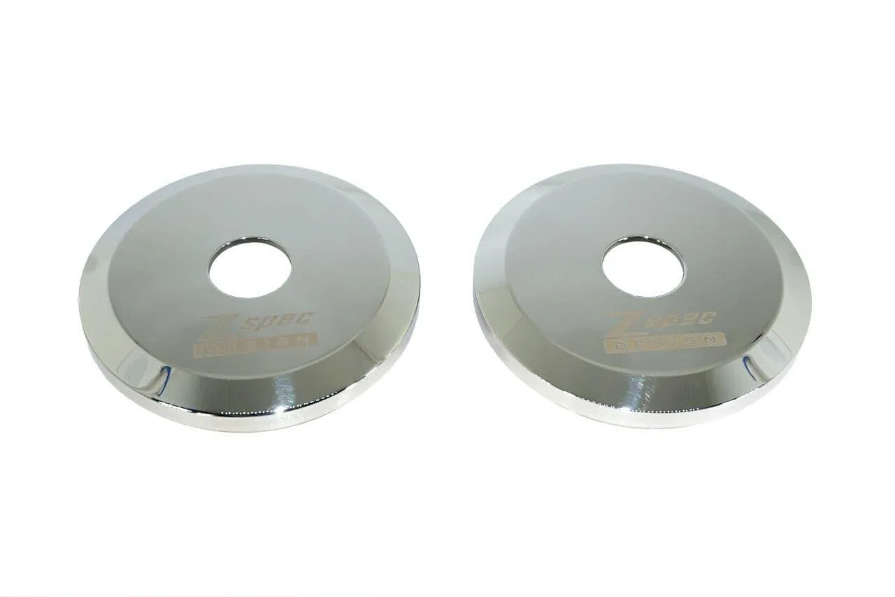 ZSPEC Shock Tower Covers, Polished Stainless, for '90-96 Nissan Z32 300zx